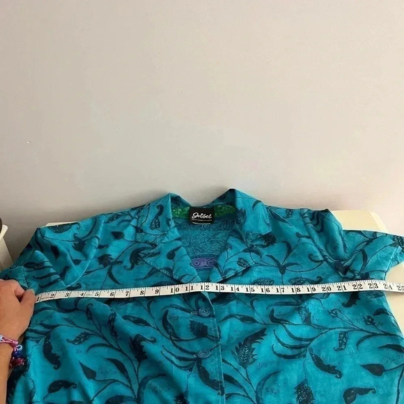 ❤️ Vintage Jobilee Floral Long Shirt Dress Size OS - Picture 7 of 8